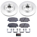 PowerStop Genuine Geomet Coated Rotor and Low-Dust Ceramic Brake Pad Kit