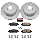PowerStop Genuine Geomet Coated Rotor and Low-Dust Ceramic Brake Pad Kit