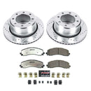 PowerStop Z36 Carbon-Fiber Ceramic Brake Pad with Drilled and Slotted Rotor Kit