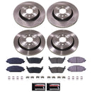 PowerStop OE Stock Replacement Low-Dust Ceramic Brake Pad and Rotor Kit
