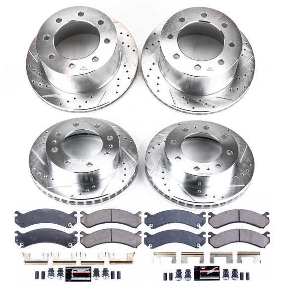 PowerStop Z23 Daily Driver Carbon-Fiber Ceramic Brake Pad and Drilled & Slotted