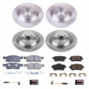 PowerStop OE Stock Replacement Low-Dust Ceramic Brake Pad and Rotor Kit