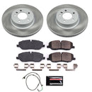 PowerStop Semi-Coated Rotor and Low-Dust Ceramic Brake Pad Kit