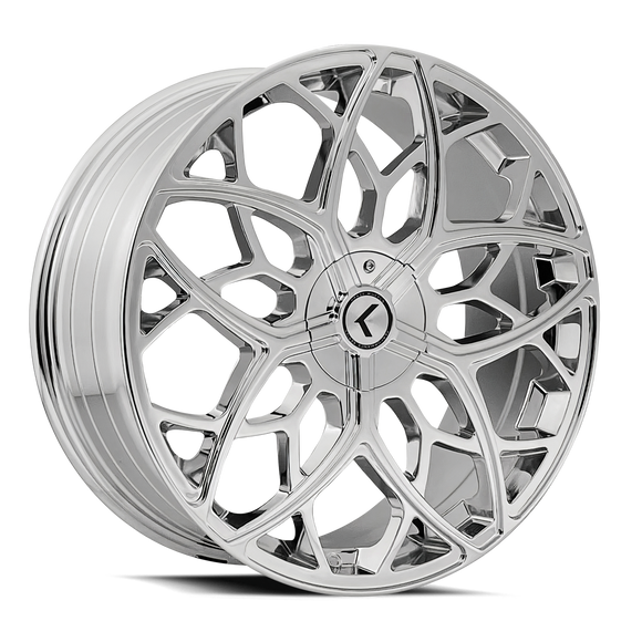 22x8.5 Kraze Ricochet Chrome 5x115 ET38 CB74.1 Wheel Rim