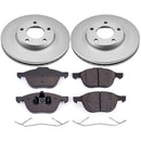 PowerStop Genuine Geomet Coated Rotor and Low-Dust Ceramic Brake Pad Kit
