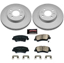 PowerStop Genuine Geomet Coated Rotor and Low-Dust Ceramic Brake Pad Kit
