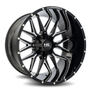 24x14 Hardrock Affliction Gloss Black Milled 8x165.1 ET-76 wheel/rim-2