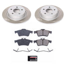 PowerStop Semi-Coated Rotor and Low-Dust Ceramic Brake Pad Kit