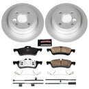 PowerStop Genuine Geomet Coated Rotor and Carbon-Fiber Ceramic Brake Pad Kit