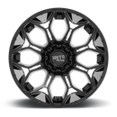 20x10 Moto Metal MO808 Sniper Gloss Black Milled 8x170 ET-18 CB125.1 Wheel