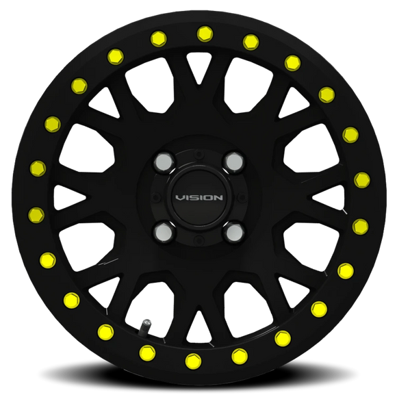 15x6 Vision GV8 Invader Satin Black 4x110 ET38 Wheel Rim