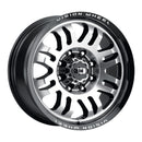 18x9.5 Vision 409 Inferno Gloss Blk Machined 5x5 (5x127) ET-18 wheel/rim