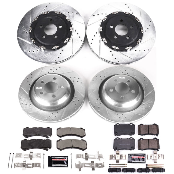 PowerStop Z23 Daily Driver Carbon-Fiber Ceramic Brake Pad and Drilled & Slotted