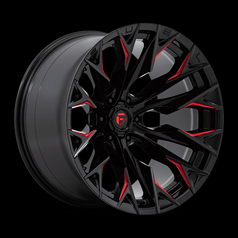 22X12 Fuel D823 FLAME G-BLK MILL C-RED 6X135 ET-44 wheel/rim - 0