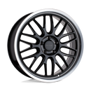 19x8 Petrol P4C Gloss Black With Machined Lip 5x115 ET40 CB76.1 Wheel Rim