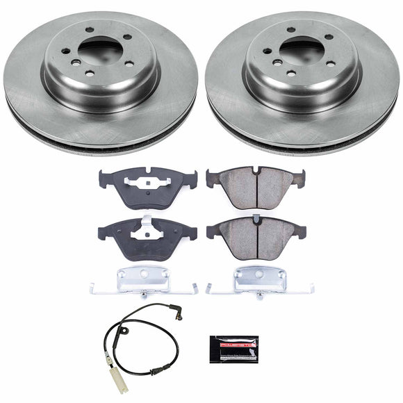 PowerStop OE Stock Replacement Low-Dust Ceramic Brake Pad and Rotor Kit