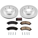 PowerStop Genuine Geomet Coated Rotor and Low-Dust Ceramic Brake Pad Kit