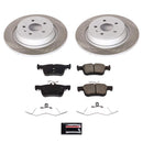 PowerStop Semi-Coated Rotor and Low-Dust Ceramic Brake Pad Kit