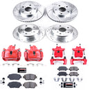 PowerStop Z23 Daily Driver Carbon-Fiber Ceramic Pads Drilled & Slotted Rotor & C
