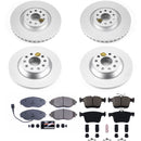 PowerStop Genuine Geomet Coated Rotor and Carbon-Fiber Ceramic Brake Pad Kit