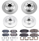 PowerStop Genuine Geomet Coated Rotor and Low-Dust Ceramic Brake Pad Kit