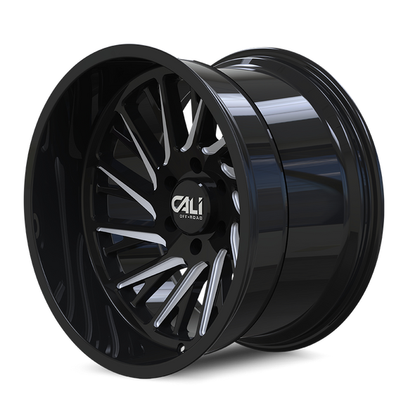 20x12 Cali Off-Road Purge Gloss Black Milled 6x135 ET-51 CB87.1 Wheel Rim