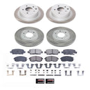 PowerStop Semi-Coated Rotor and Low-Dust Ceramic Brake Pad Kit