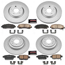 PowerStop Genuine Geomet Coated Rotor and Low-Dust Ceramic Brake Pad Kit