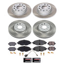 PowerStop Semi-Coated Rotor and Low-Dust Ceramic Brake Pad Kit