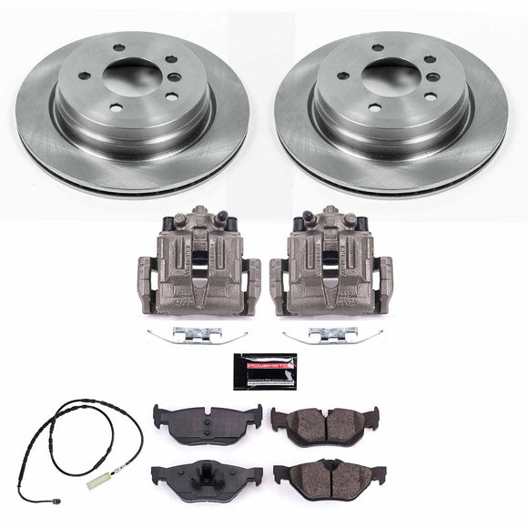 PowerStop OE Stock Replacement Low-Dust Ceramic Brake Pad, Rotor and Caliper Kit