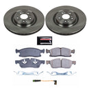 PowerStop OE Stock Replacement Low-Dust Ceramic Brake Pad and Rotor Kit