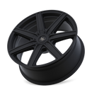 22x8.5 Mazzi 376 Laguna Matte Black 5x110 5x115 ET38 Wheel Rim