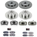 PowerStop OE Stock Replacement Low-Dust Ceramic Brake Pad, Rotor and Caliper Kit