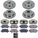 PowerStop OE Stock Replacement Low-Dust Ceramic Brake Pad, Rotor and Caliper Kit
