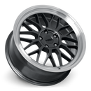 Katana KR06 Glossy Gun Metal Machine Lip 5x100 ET40 CB73.1 Wheel Rim