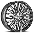 22x9.5 Azara AZA-522 Gloss Black & Machined 5x115/120 ET15 wheel/rim