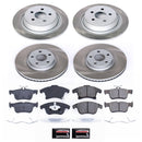 PowerStop Semi-Coated Rotor and Low-Dust Ceramic Brake Pad Kit