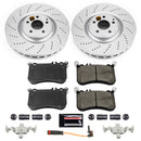 PowerStop Genuine Geomet Coated Rotor and Carbon-Fiber Ceramic Brake Pad Kit