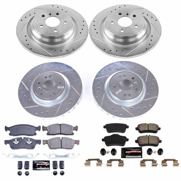 PowerStop Z23 Daily Driver Carbon-Fiber Ceramic Brake Pad and Drilled & Slotted