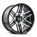 17x9 Ion 147 Black Machined 8x170 ET0 CB125.2 Wheel Rim