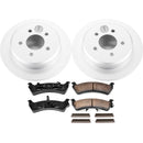 PowerStop Genuine Geomet Coated Rotor and Low-Dust Ceramic Brake Pad Kit