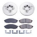 PowerStop Genuine Geomet Coated Rotor and Low-Dust Ceramic Brake Pad Kit