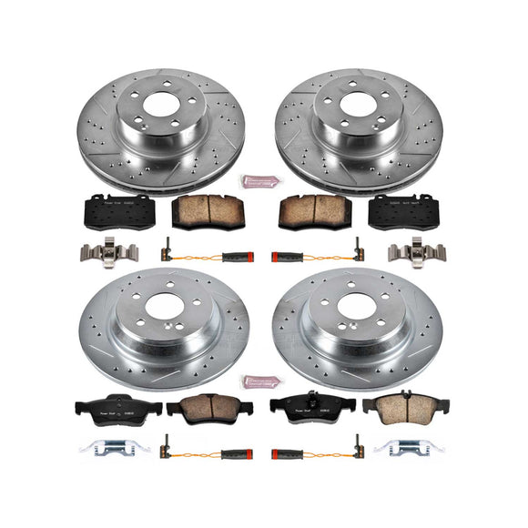 PowerStop Z23 Daily Driver Carbon-Fiber Ceramic Brake Pad and Drilled & Slotted