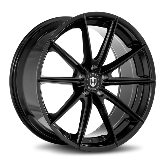 22x10.5 Curva CFF46 Gloss Black 5x114.3 ET40 wheel/rim