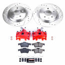 PowerStop Z23 Daily Driver Carbon-Fiber Ceramic Pads Drilled & Slotted Rotor & C