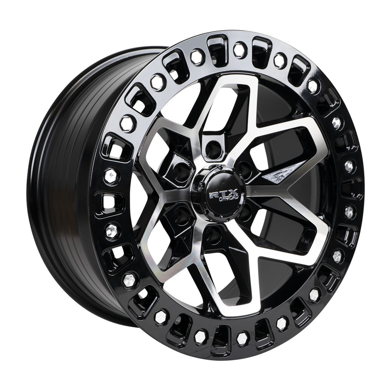 17x9 RTX Zion Black Machined 6x139.7 ET0 wheel/rim | Performance ...