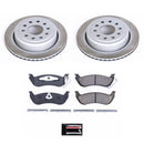 PowerStop Semi-Coated Rotor and Low-Dust Ceramic Brake Pad Kit