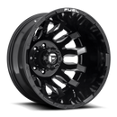 20x8.25 Fuel Off-Road D673 Blitz Gloss Black Milled 8x200 ET-202 CB142 Wheel Rim