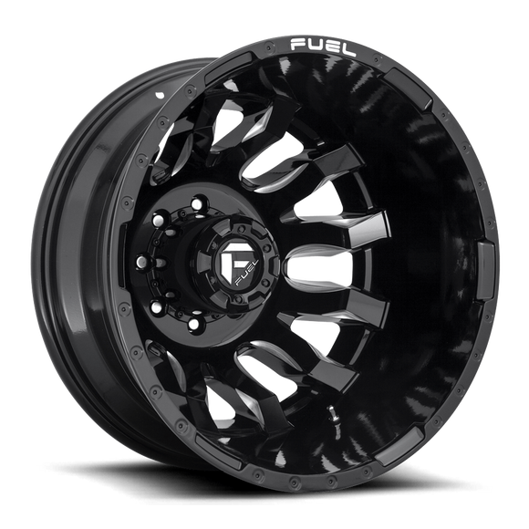 20x8.25 Fuel Off-Road D673 Blitz Gloss Black Milled 8x200 ET-202 CB142 Wheel Rim