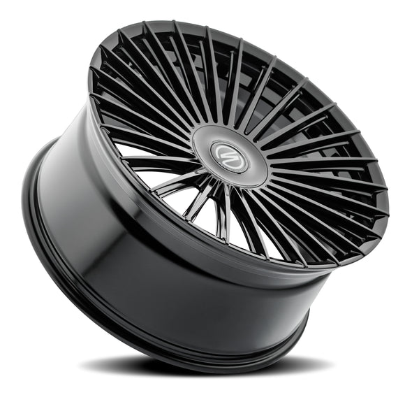 22x10.5 Select Precision Alloys BRISTOL Glossy Black Wheel 5x112 ET38 CB66.53